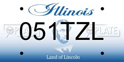 051TZL Illinois License Plate