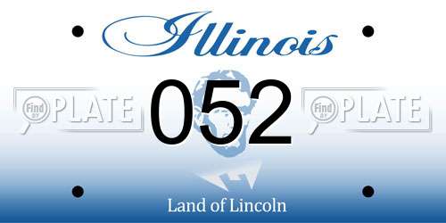 052 Illinois License Plate