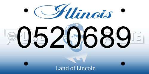 0520689 Illinois License Plate