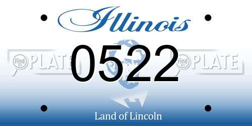 0522 Illinois License Plate