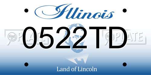 0522TD Illinois License Plate