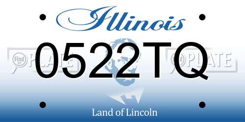 0522TQ Illinois License Plate