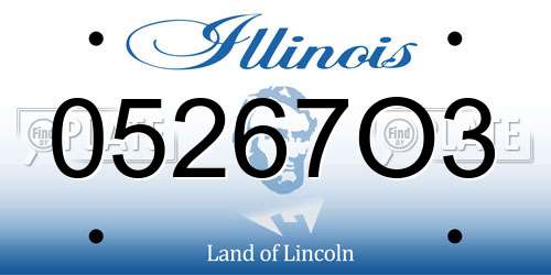 05267O3 Illinois License Plate
