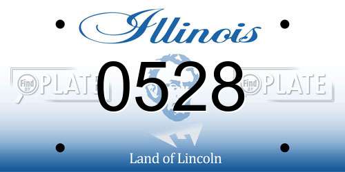 0528 Illinois License Plate