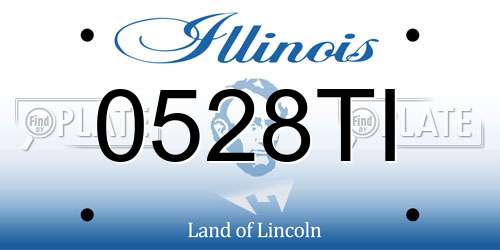 0528TI Illinois License Plate