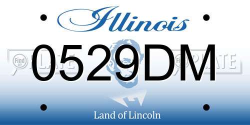 0529DM Illinois License Plate
