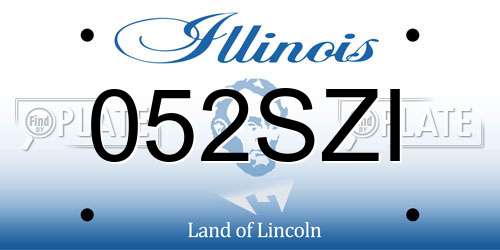 052SZI Illinois License Plate