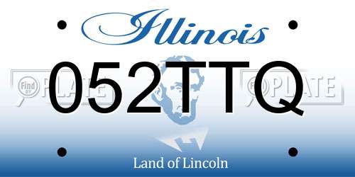 052TTQ Illinois License Plate