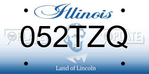 052TZQ Illinois License Plate