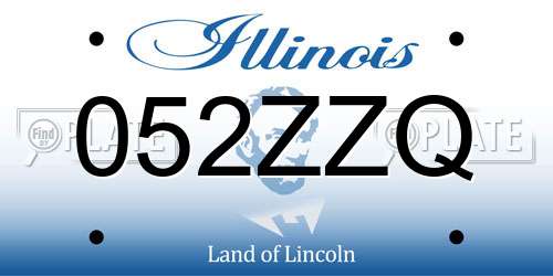 052ZZQ Illinois License Plate