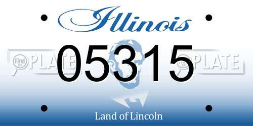 05315 Illinois License Plate