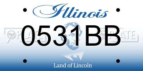 0531BB Illinois License Plate