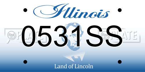 0531SS Illinois License Plate
