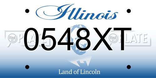 0548XT Illinois License Plate
