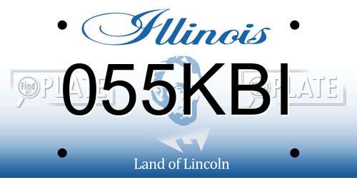 055KBI Illinois License Plate
