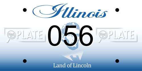 056 Illinois License Plate