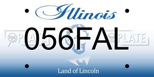 056FAL Illinois License Plate