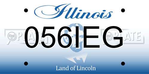 056IEG Illinois License Plate