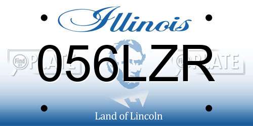 056LZR Illinois License Plate