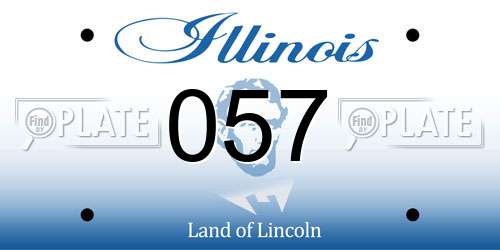 057 Illinois License Plate