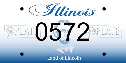 0572 Illinois License Plate