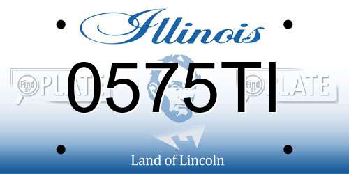 0575TI Illinois License Plate