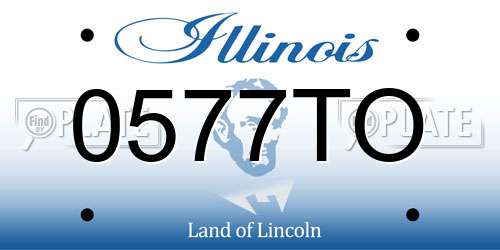 0577TO Illinois License Plate