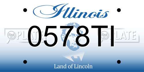 0578TI Illinois License Plate