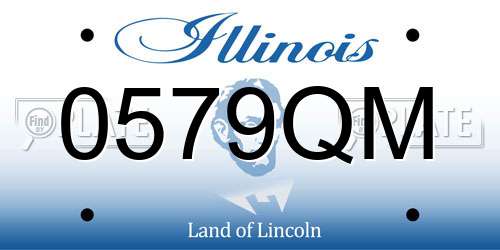 0579QM Illinois License Plate