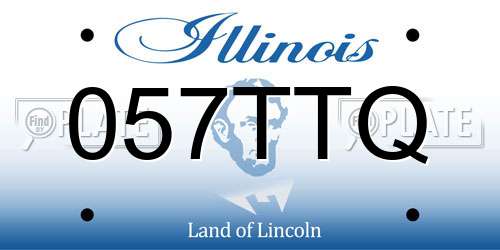 057TTQ Illinois License Plate