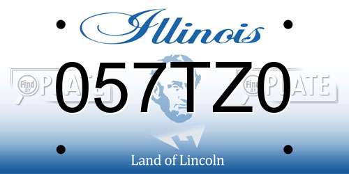 057TZ0 Illinois License Plate