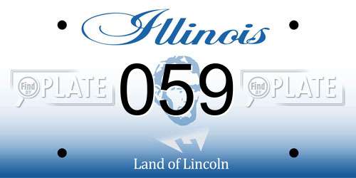 059 Illinois License Plate