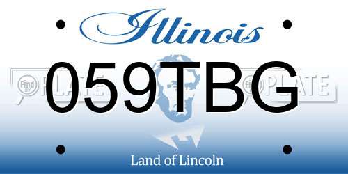 059TBG Illinois License Plate
