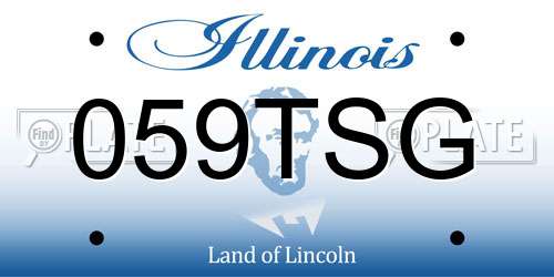 059TSG Illinois License Plate