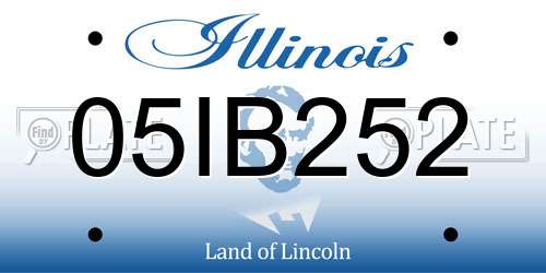 05IB252 Illinois License Plate