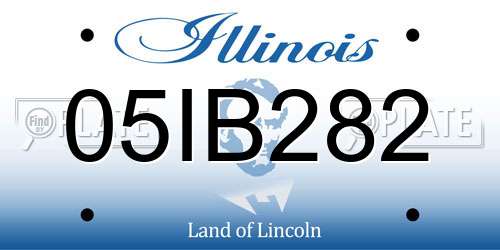 05IB282 Illinois License Plate