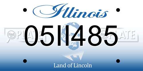 05II485 Illinois License Plate