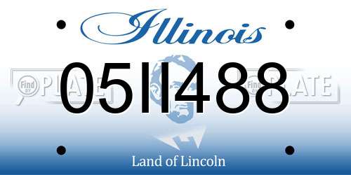 05II488 Illinois License Plate
