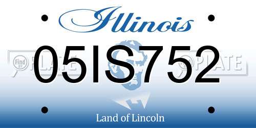05IS752 Illinois License Plate