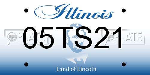 05TS21 Illinois License Plate