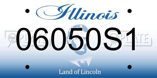 06050S1 Illinois License Plate