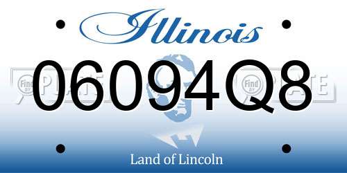 06094Q8 Illinois License Plate