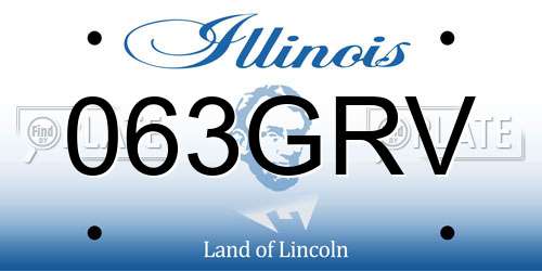 063GRV Illinois License Plate
