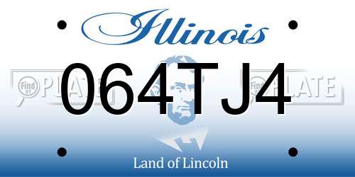 064TJ4 Illinois License Plate