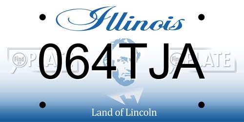 064TJA Illinois License Plate
