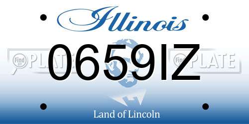 0659IZ Illinois License Plate