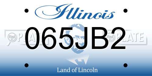 065JB2 Illinois License Plate