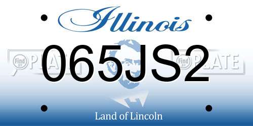 065JS2 Illinois License Plate