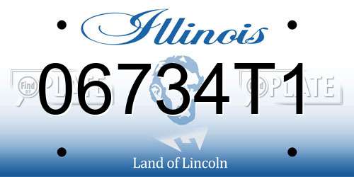 06734T1 Illinois License Plate