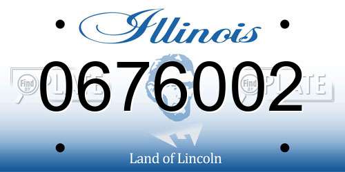 0676002 Illinois License Plate
